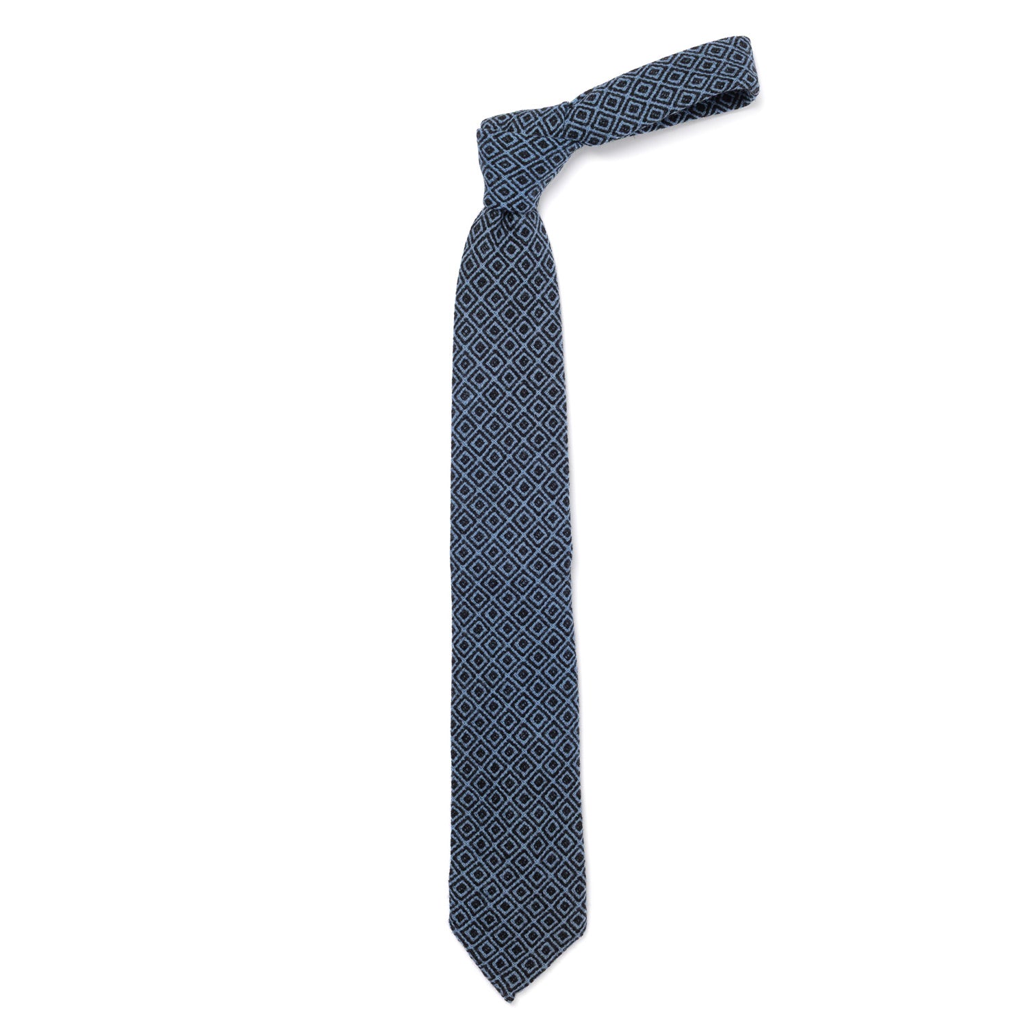 Limited Deadstock Edition: Tie "Cervina Vintage Wool" made from pure Wool - hand-rolled